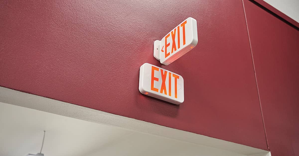 multi-directional exit signs