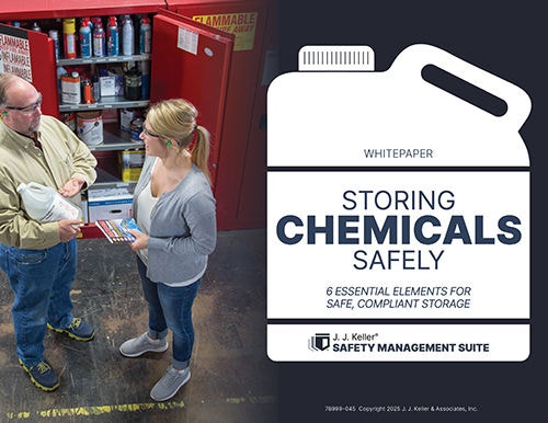 Storing Chemicals Safely Whitepaper Cover