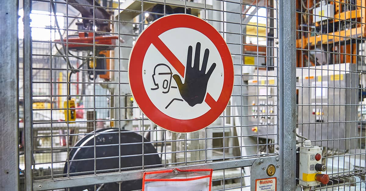 Security Cage Guarding in a Manufacturing Plant