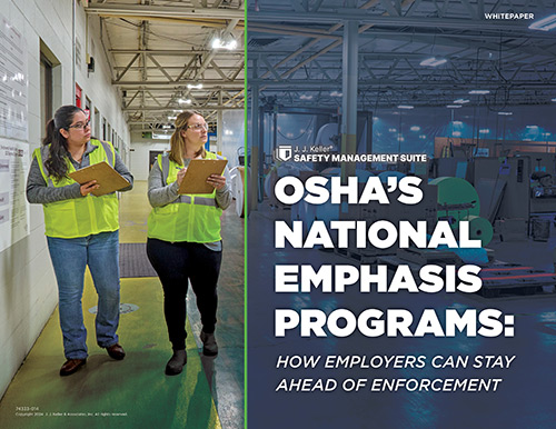 OSHA's National Emphasis Programs Whitepaper