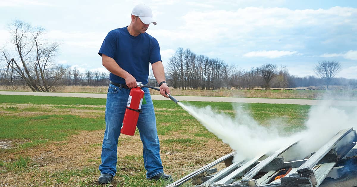 Fire Extinguisher Sweep Method